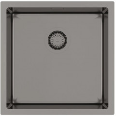 Кухонная мойка AquaSanita Steel DER 100 X-T 45x45 Graphite