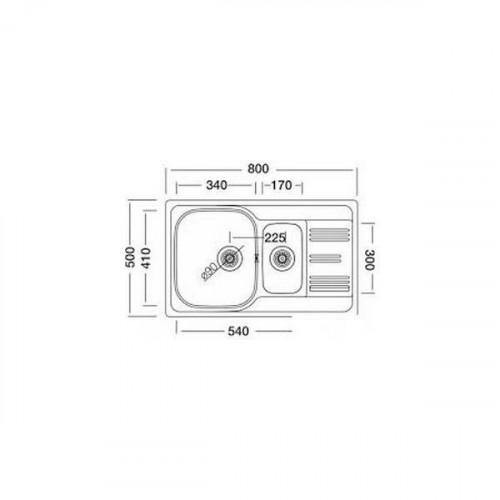 Мойка кухонная Kromevye EX 306 D