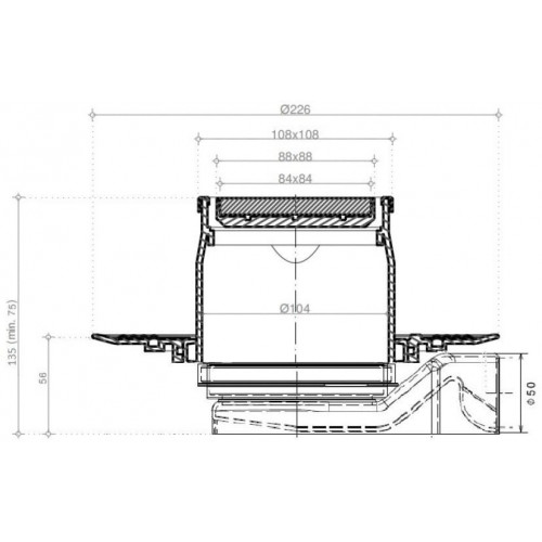 Душевой трап Pestan Confluo Standard Plate 8 10x10 хром глянец / под плитку