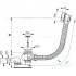 Сифон к ванне AlcaDrain A51B (автомат, белый)