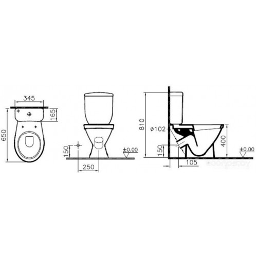 Унитаз Vitra Norm Blanc 9837B099-7201