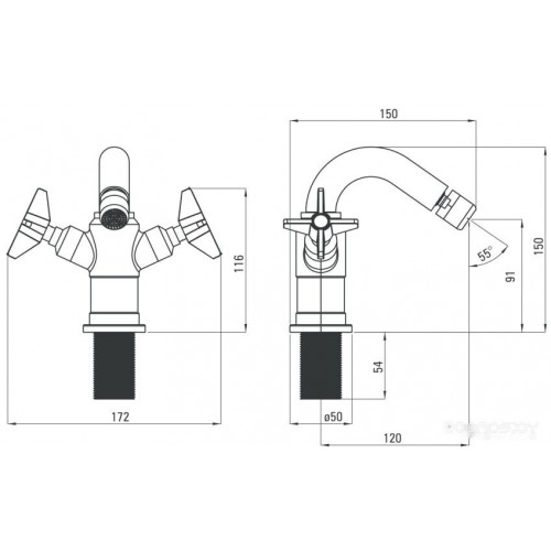 Смеситель Deante Temisto BQT 031D