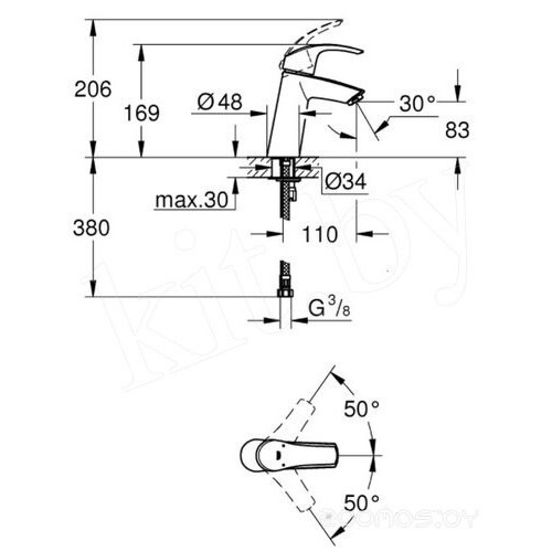 Смеситель Grohe Eurosmart 23324001