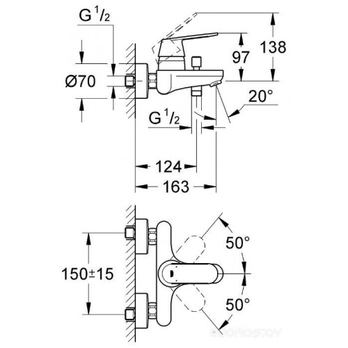 Смеситель Grohe Eurosmart Cosmopolitan 32831000