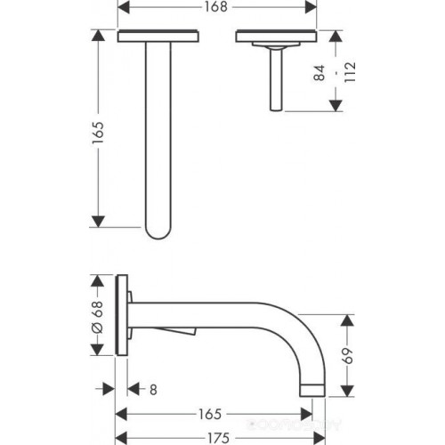 Смеситель Hansgrohe AXOR Uno 38113000