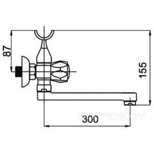 Смеситель Rubineta Rubineta Milano-1 (C)(K)