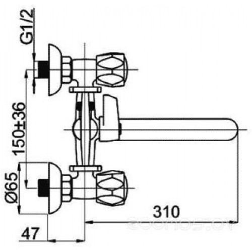 Смеситель Rubineta Rubineta Milano-1 (C)(K)