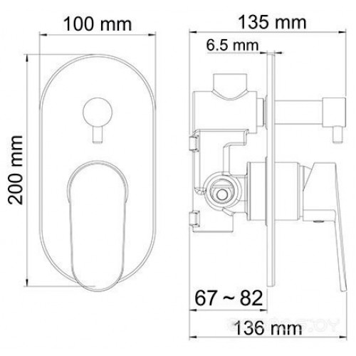 Смеситель Wasserkraft Donau 5341