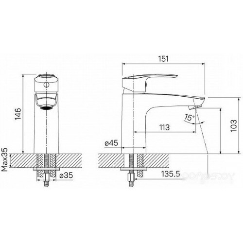 Смеситель IDDIS Ray RAYSB00i01