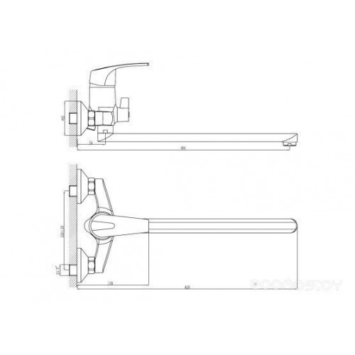 Смеситель Rossinka Silvermix D40-32