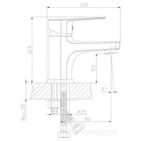 Смеситель Rossinka Silvermix S35-15