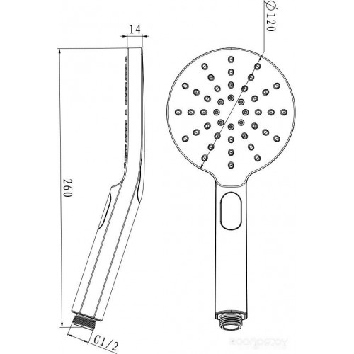 Душевая лейка Lemark LM8122C