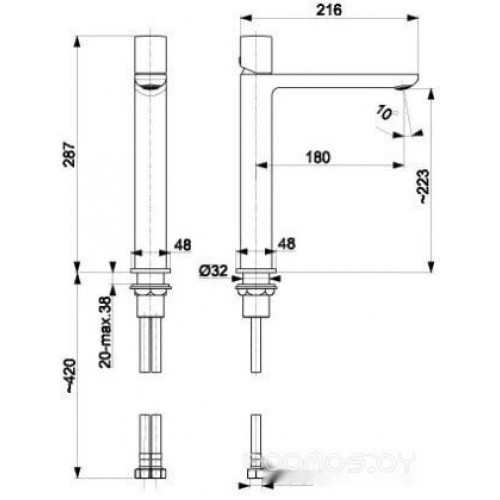 Смеситель Armatura Morganit 4922-612-00