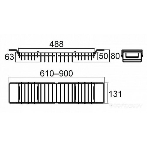 Полка для ванной Milardo 102W000M44