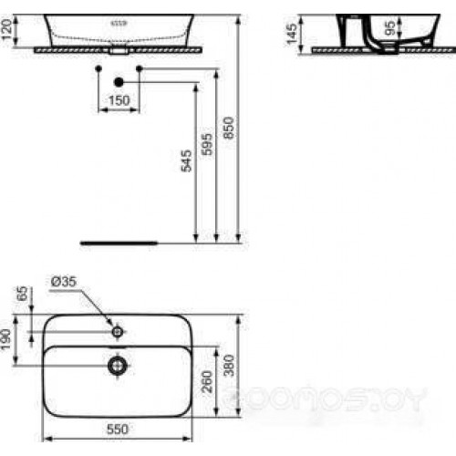 Умывальник Ideal Standard Vessel E207701