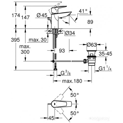 Смеситель Grohe Bauedge 23328001