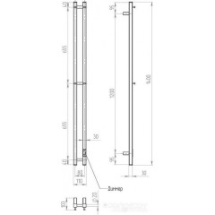 Полотенцесушитель Двин X-2 Neo 140x8 BL