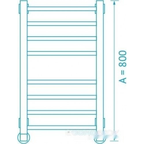 Полотенцесушитель Маргроид Вид 81/10 80x50 (перекладины 30x10)