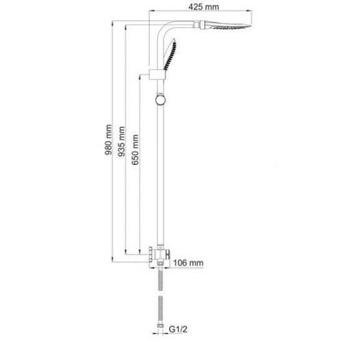 Душевая стойка WasserKraft A045