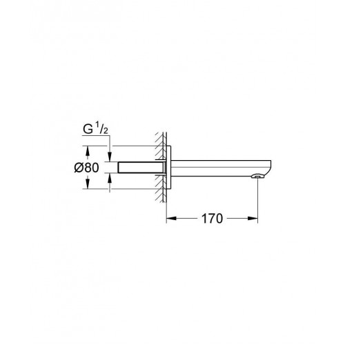 Излив для ванны Grohe Eurosmart Cosmopolitan 13261000