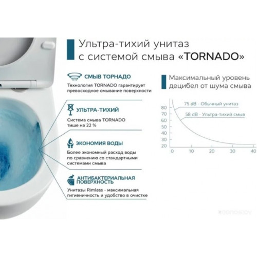 Унитаз CeramaLux 5177MB TORNADO