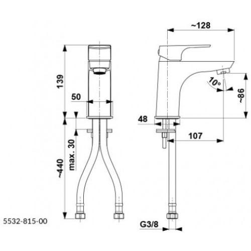 Смеситель Armatura Mokait 5532-815-81