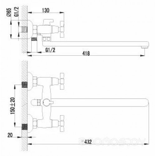 Смеситель Lemark Benefit LM2512C