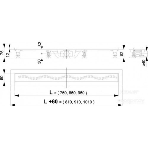 Душевой лоток Alcaplast APZ8-550M