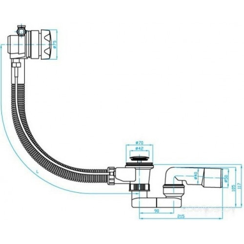 Сифон Plast Brno EVNE050