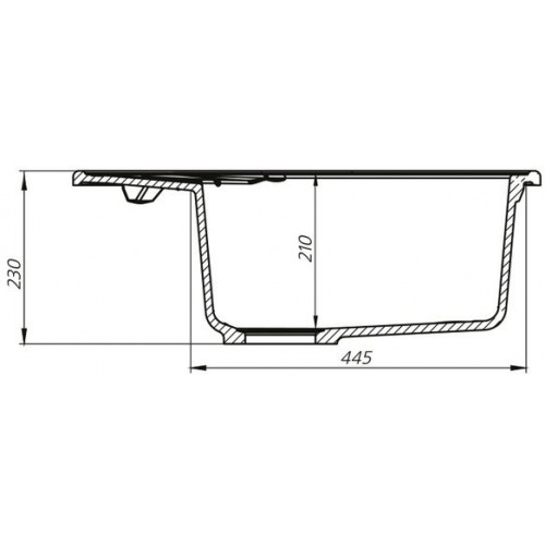 Кухонная мойка Iddis Kitchen G K07G621i87 62x50 серая