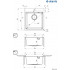Кухонная мойка Deante Olfato ZPO_010A 50x45 сатин