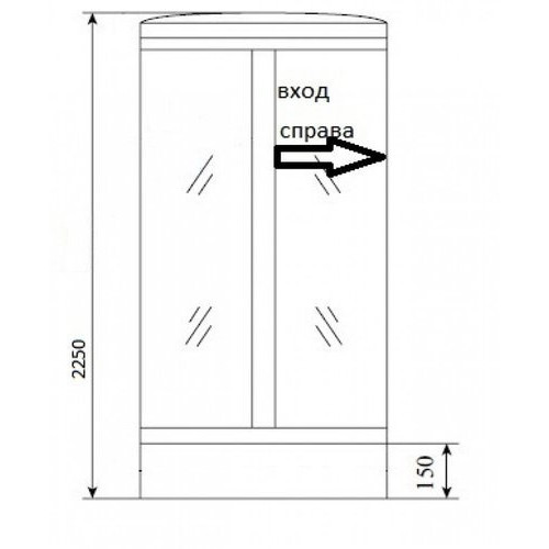 Душевая кабина Grossman GR-127R 120x90 правая