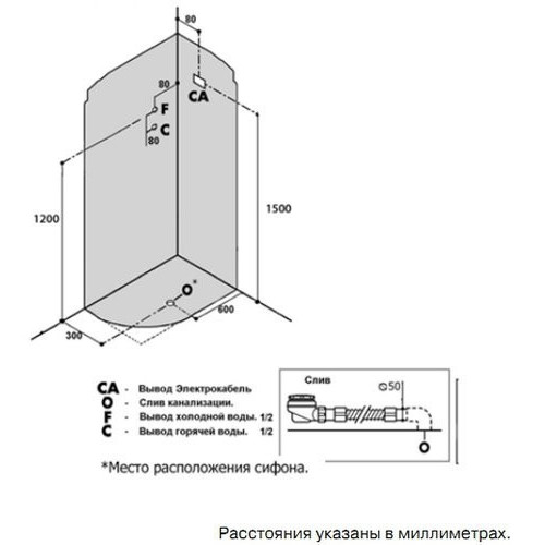 Душевая кабина Niagara NG-2510-14L 120x80