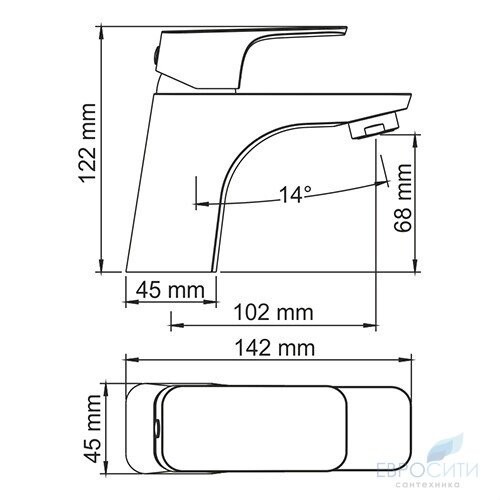 Смеситель для умывальника WasserKraft Salm 2703