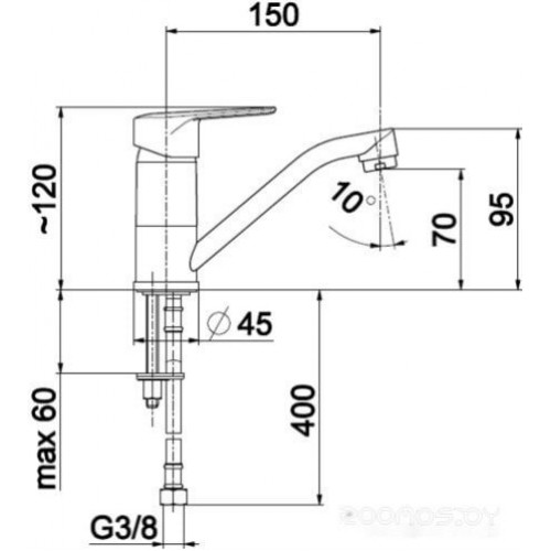 Смеситель Armatura German 4512-915-00