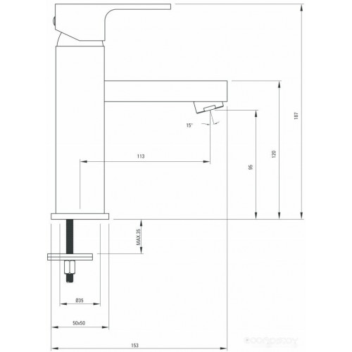 Смеситель Deante Anemon BCZ 021M (хром)