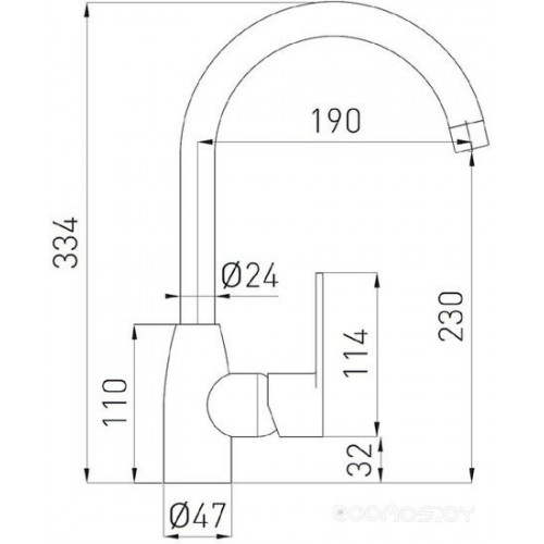 Смеситель Ferro Algeo BAG4