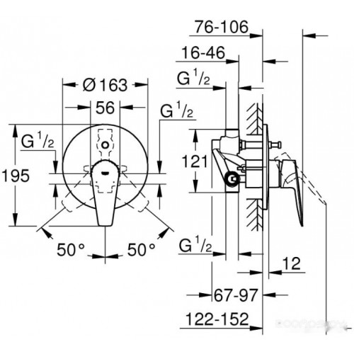 Смеситель Grohe Bauedge 29079001