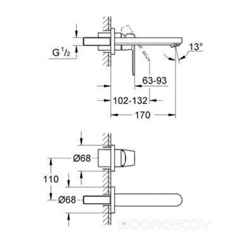 Смеситель Grohe Eurosmart Cosmopolitan 19381 000