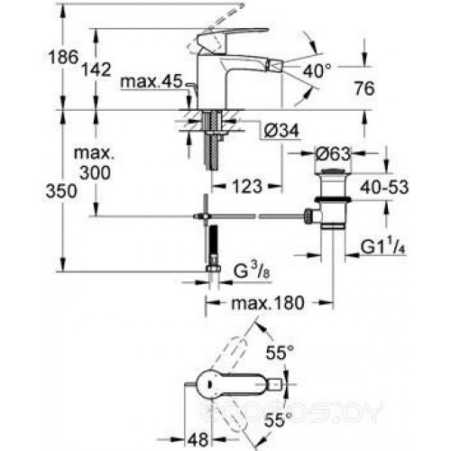 Смеситель Grohe Eurostyle Cosmopolitan 33565 002