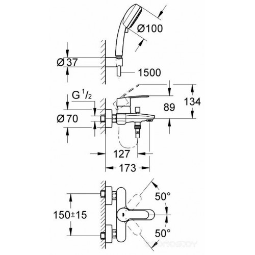 Смеситель Grohe Eurostyle Cosmopolitan 3359220A