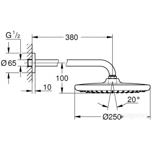 Душевая система Grohe Tempesta 250 26663000