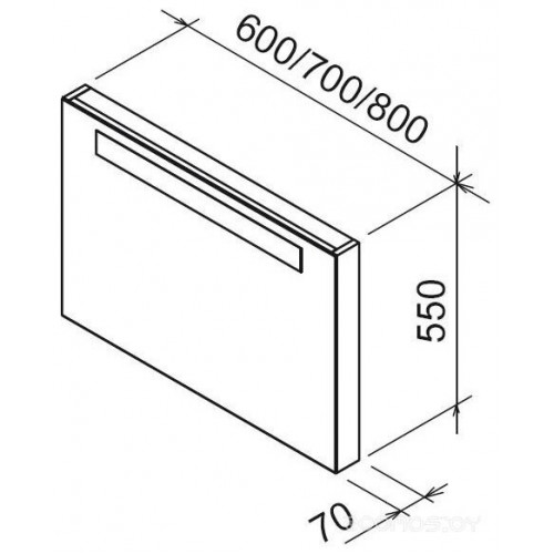 Зеркало Ravak Classic 80 (Береза)