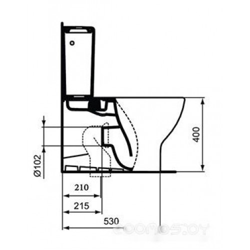 Унитаз Ideal Standard Tesi AquaBlade T008201