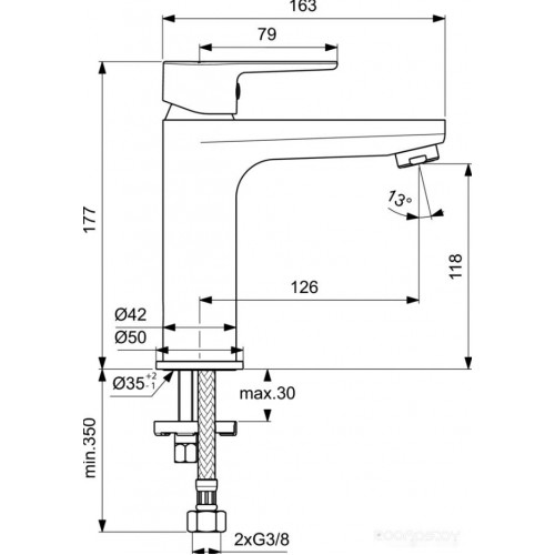 Смеситель Ideal Standard Cerafine O BC554AA