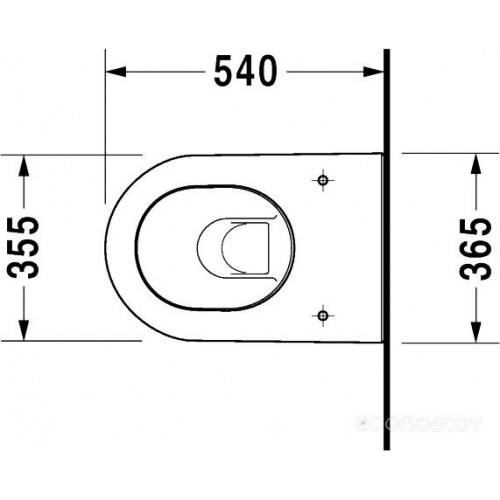 Унитаз Duravit Darling New 2545090000