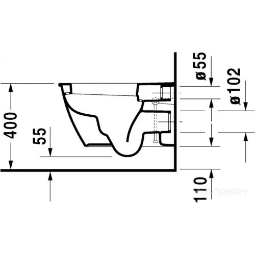 Унитаз Duravit Darling New 2545090000