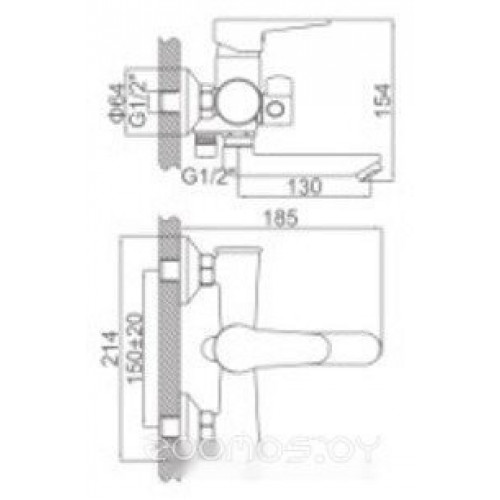 Смеситель Loffrey LF83112W (белый)