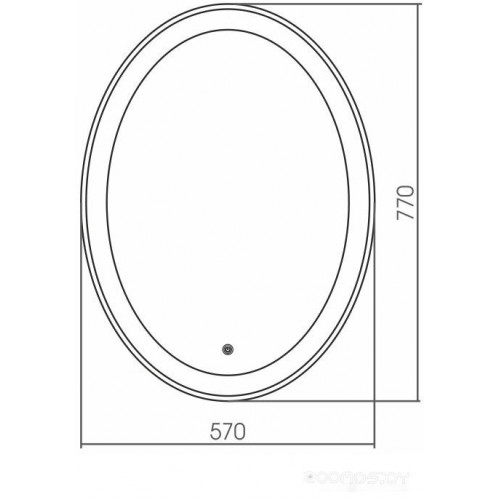 Зеркало Grossman Galaxy LED 55x77 857770