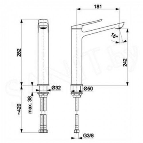 Смеситель Armatura Amazonit 4622-613-00